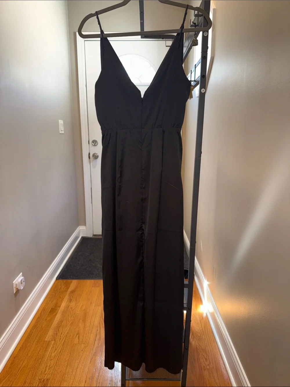 Abercrombie & Fitch Black Twist-Front Maxi Dress